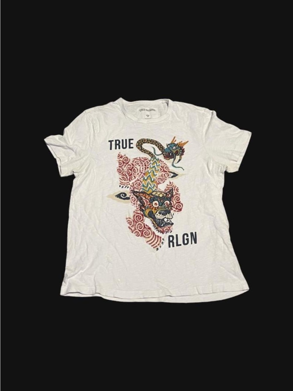 True Religion Guardian Graphic Dragon T-Shirt